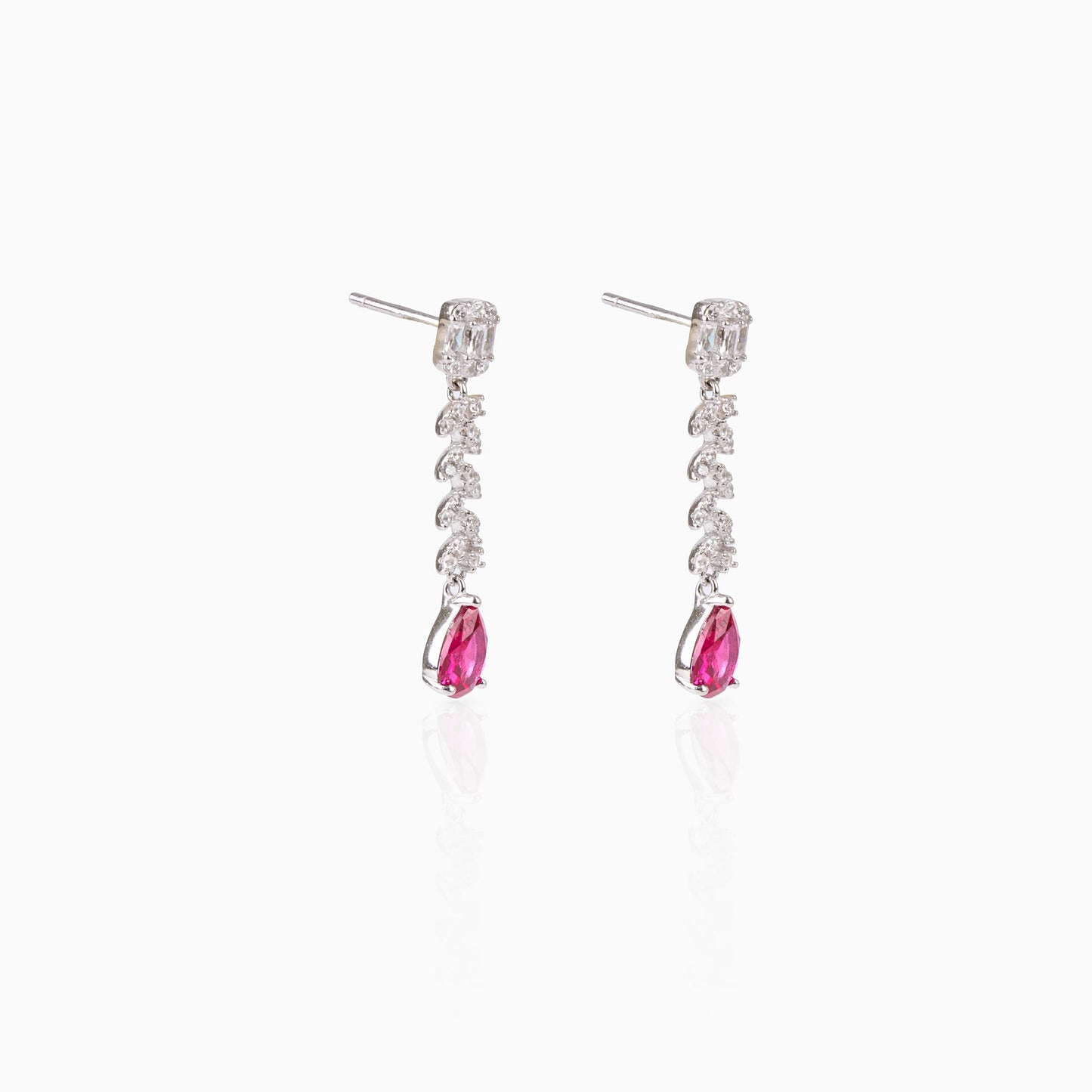 Ruby Drops Earrings