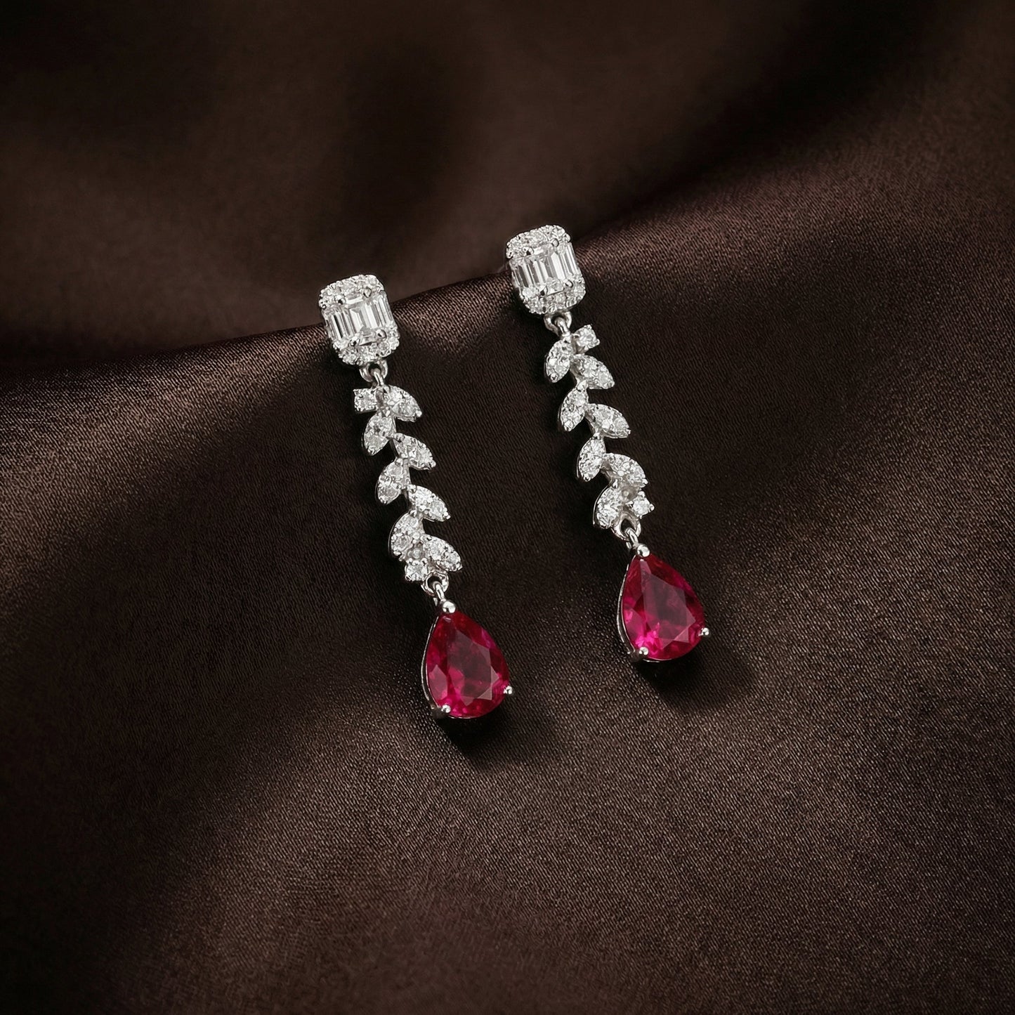 Ruby Drops Earrings