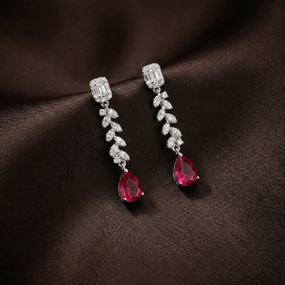 Ruby Drops Earrings
