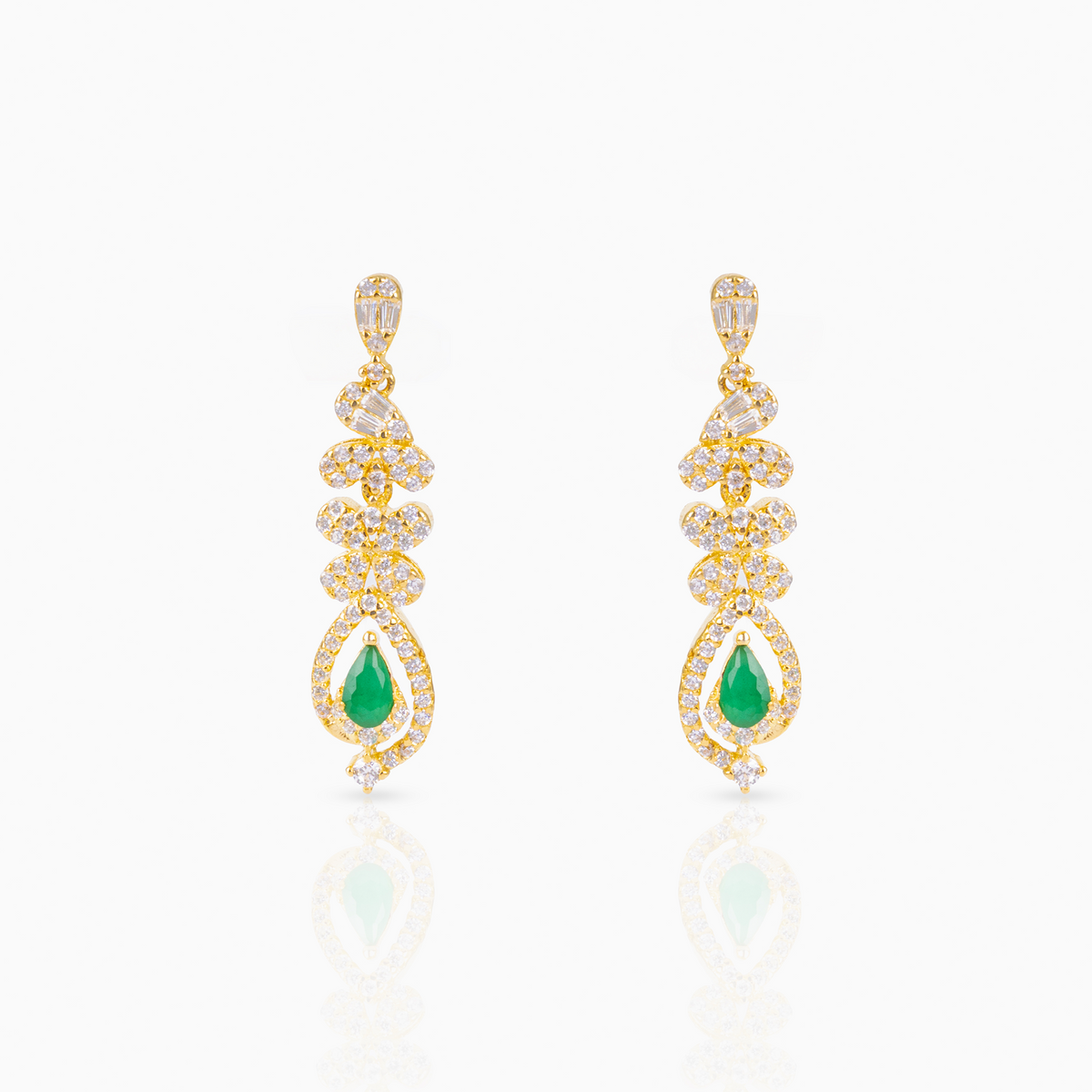 Emerald Teardrop Earrings