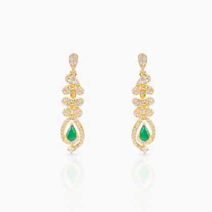 Emerald Teardrop Earrings