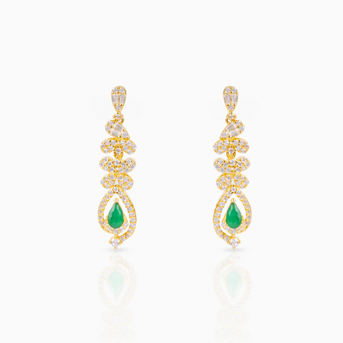 Emerald Teardrop Earrings