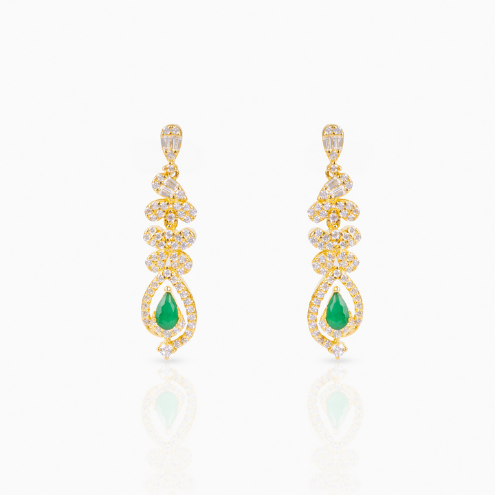Emerald Teardrop Earrings