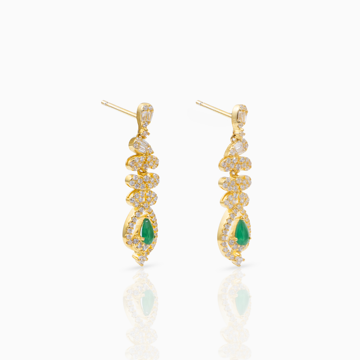 Emerald Teardrop Earrings