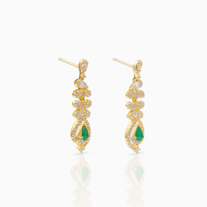Emerald Teardrop Earrings