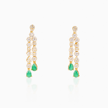 Emerald Cascade Earrings