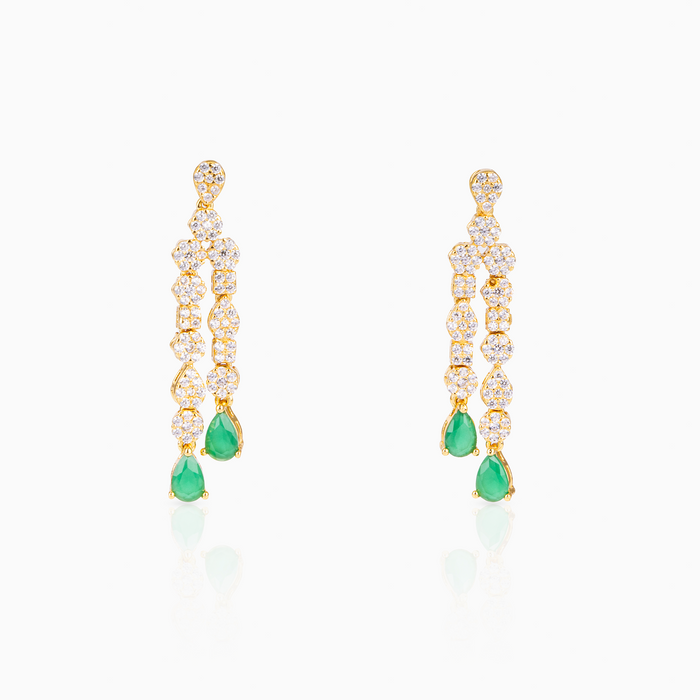 Emerald Cascade Earrings
