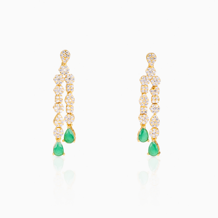 Emerald Cascade Earrings