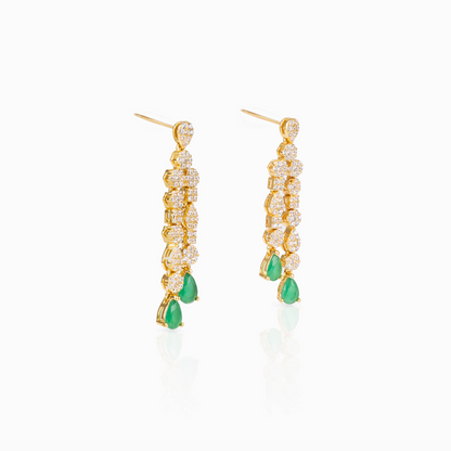 Emerald Cascade Earrings