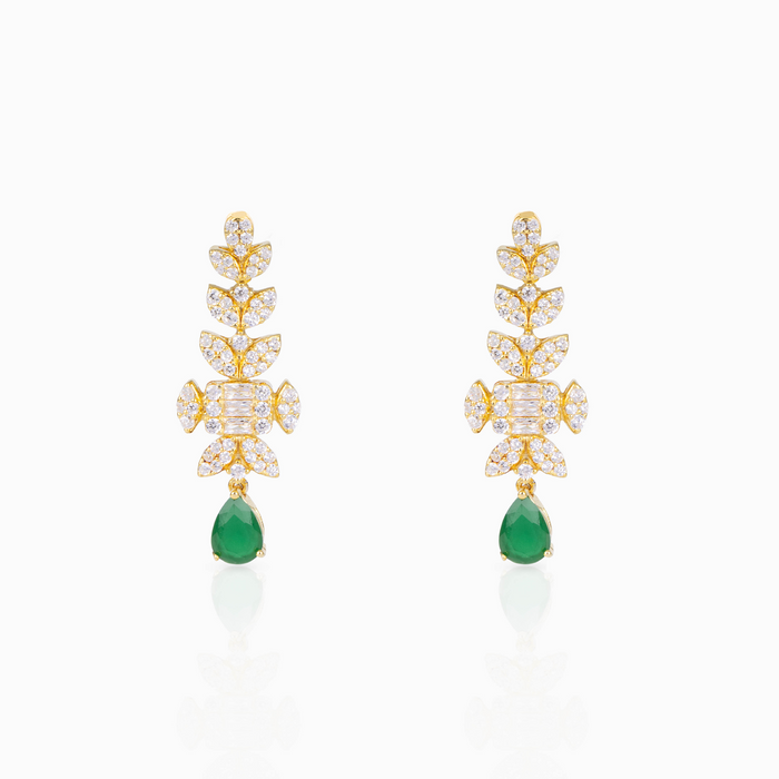 Emerald Flora Earrings