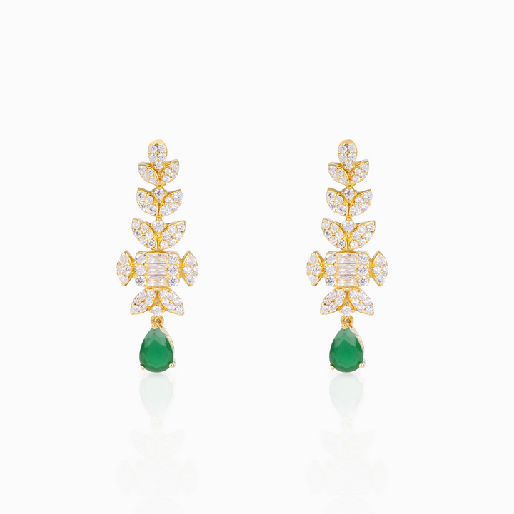 Emerald Flora Earrings