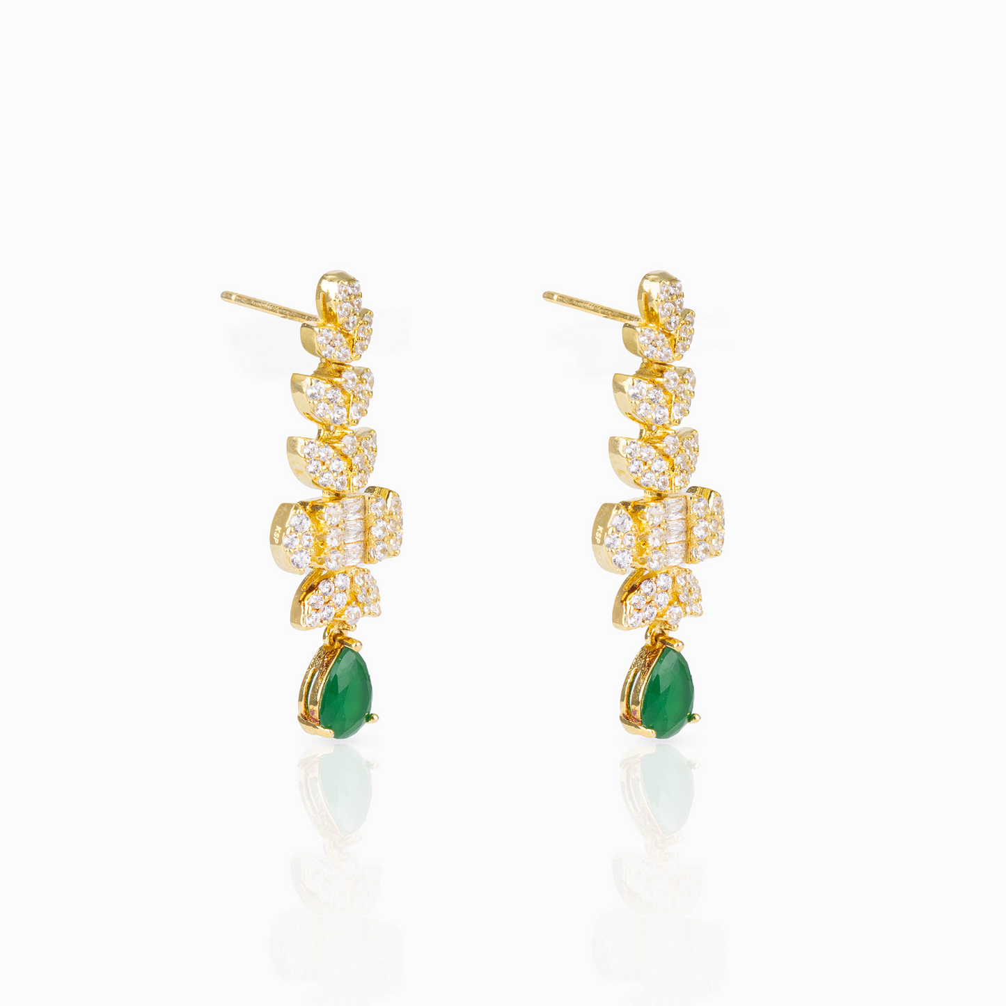 Emerald Flora Earrings