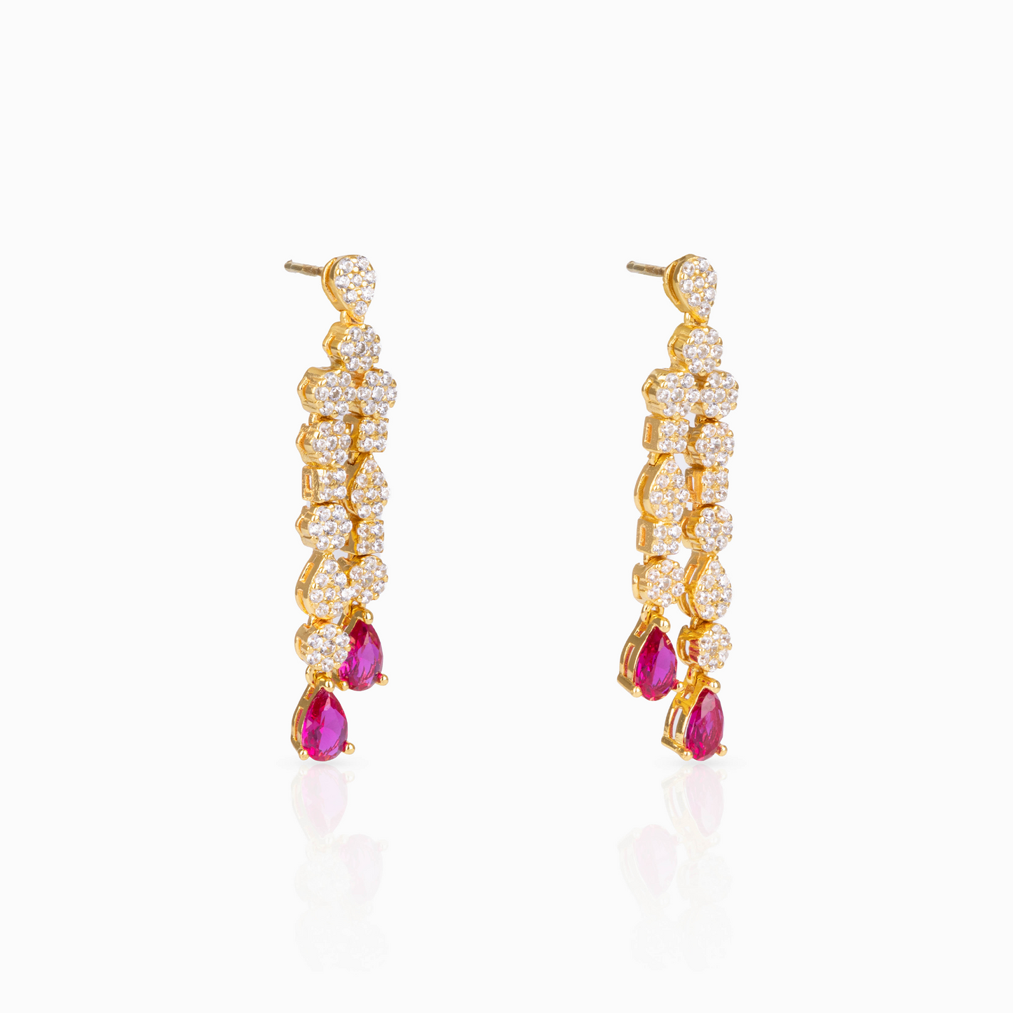 Ruby Cascade Floral Drops