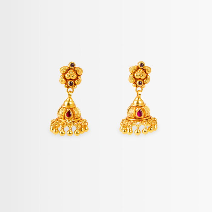 Golden Temple Statement Earrings