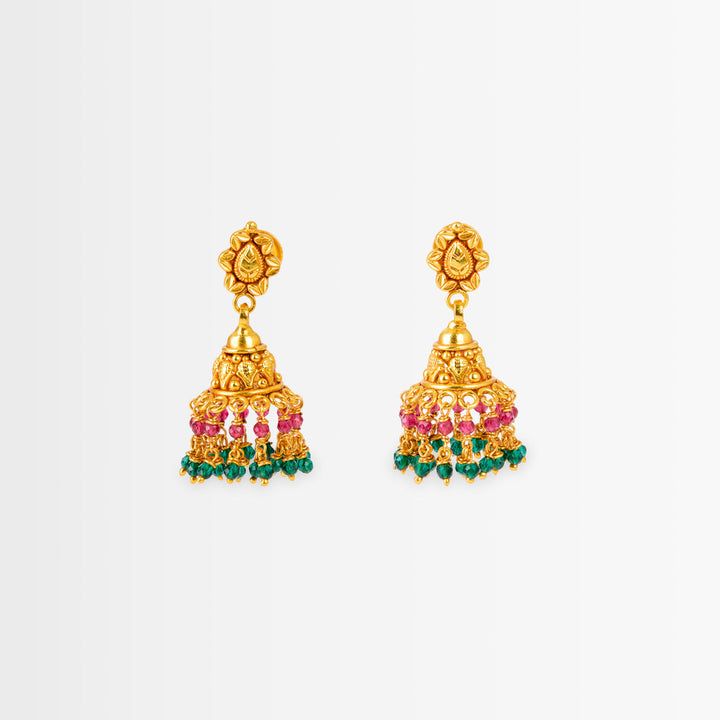 Golden Gauri Temple Jhumkas