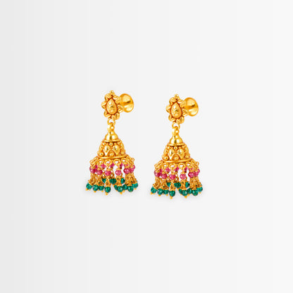 Golden Gauri Temple Jhumkas