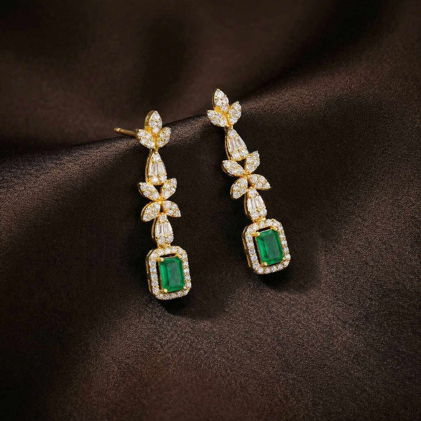 Emerald Garden Earring