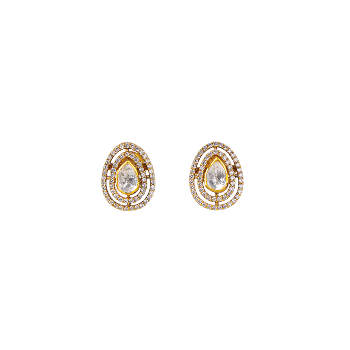 Pear Cut Polki Earring
