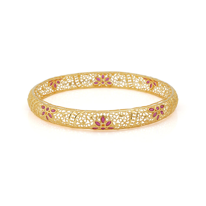 Golden Reva Floral Bangle