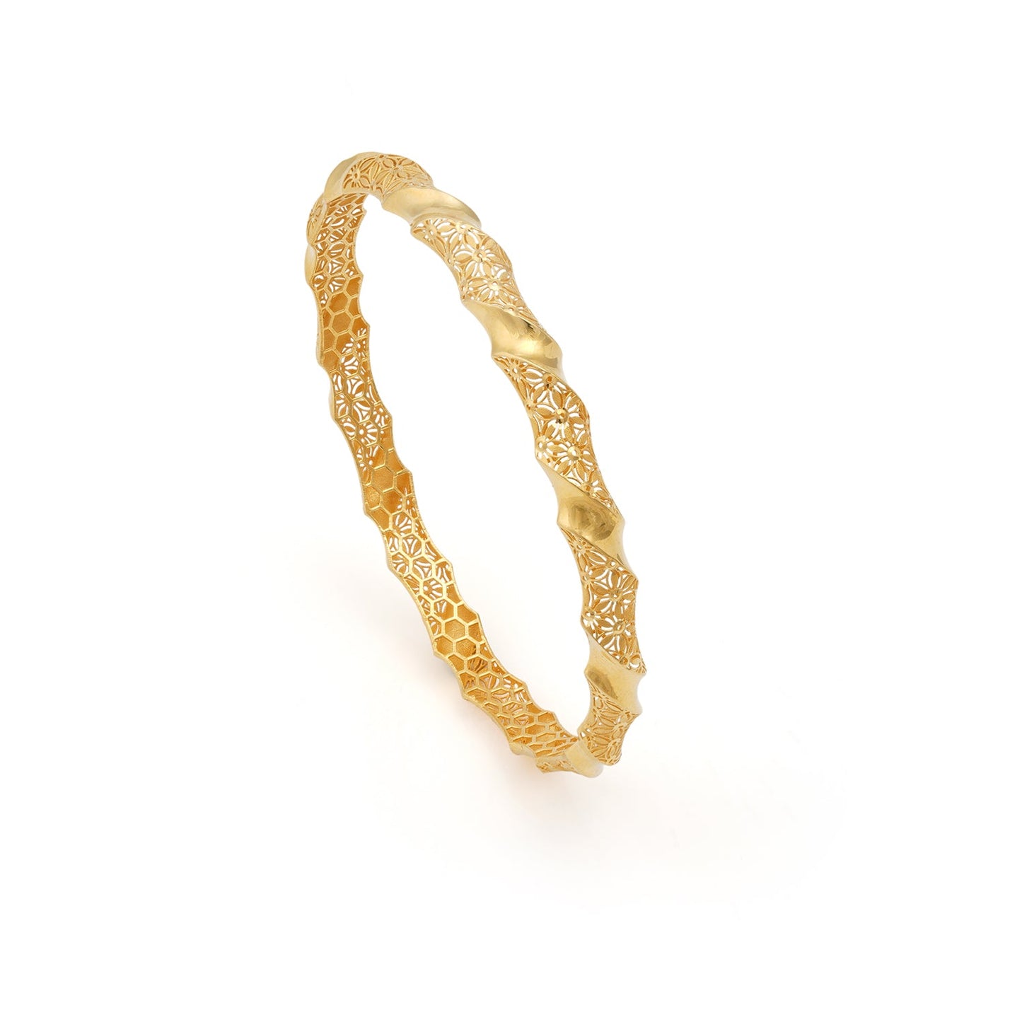 Golden Amara Twist Bangle