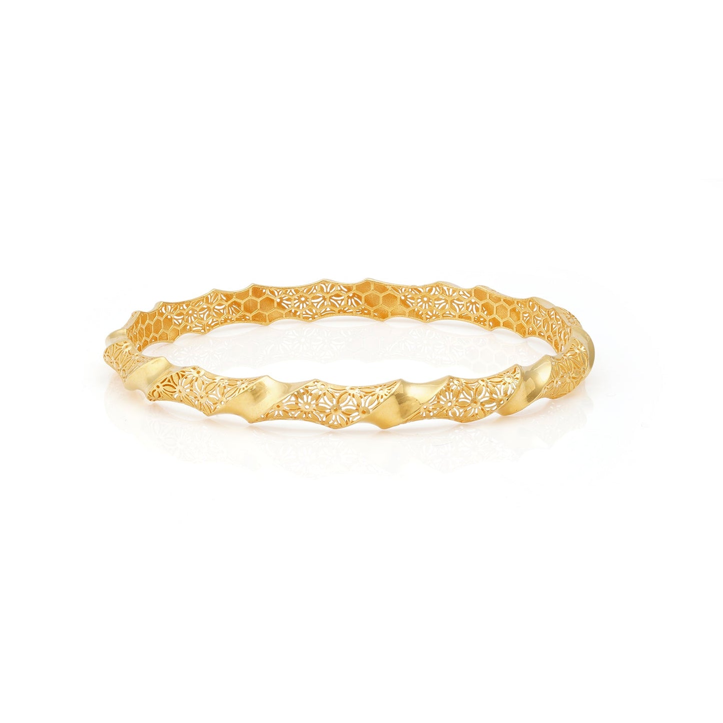 Golden Amara Twist Bangle