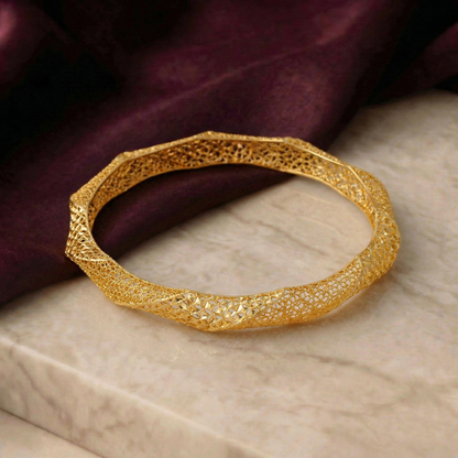 Golden Meera Jaali Bangle