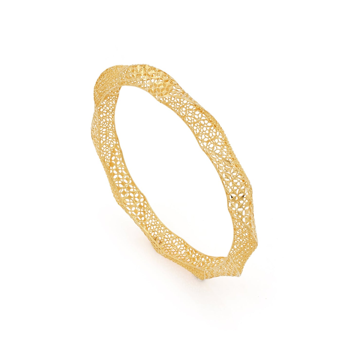 Golden Meera Jaali Bangle