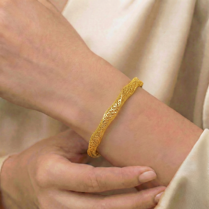 Golden Meera Jaali Bangle