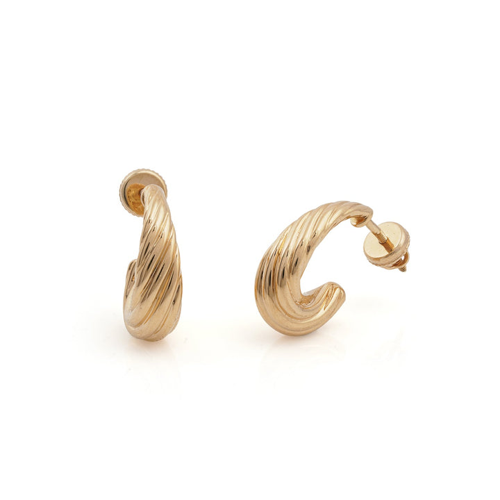 The Golden Fluted Hoops