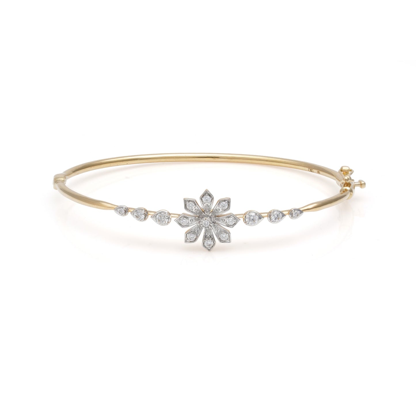 Floral Radiance Diamond Bracelet