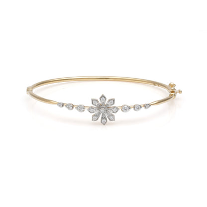 Floral Radiance Diamond Bracelet