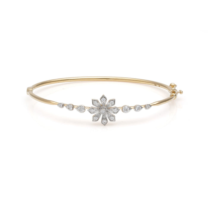 Floral Radiance Diamond Bracelet