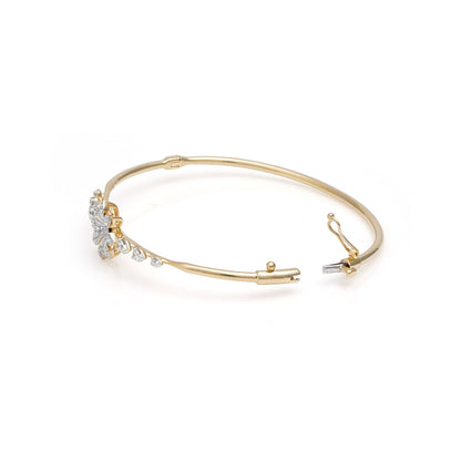 Floral Radiance Diamond Bracelet