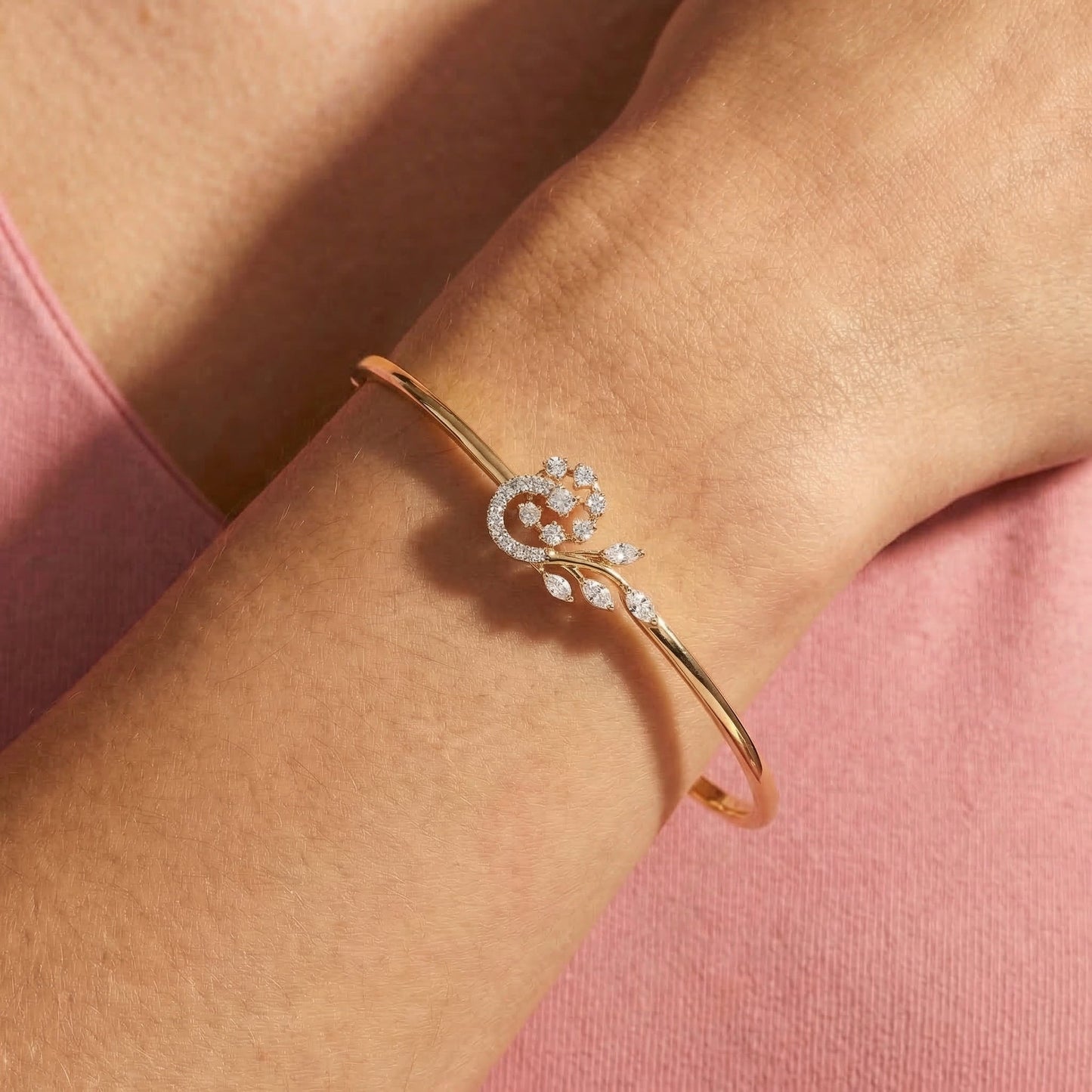 Blooming Leaf Diamond Bracelet