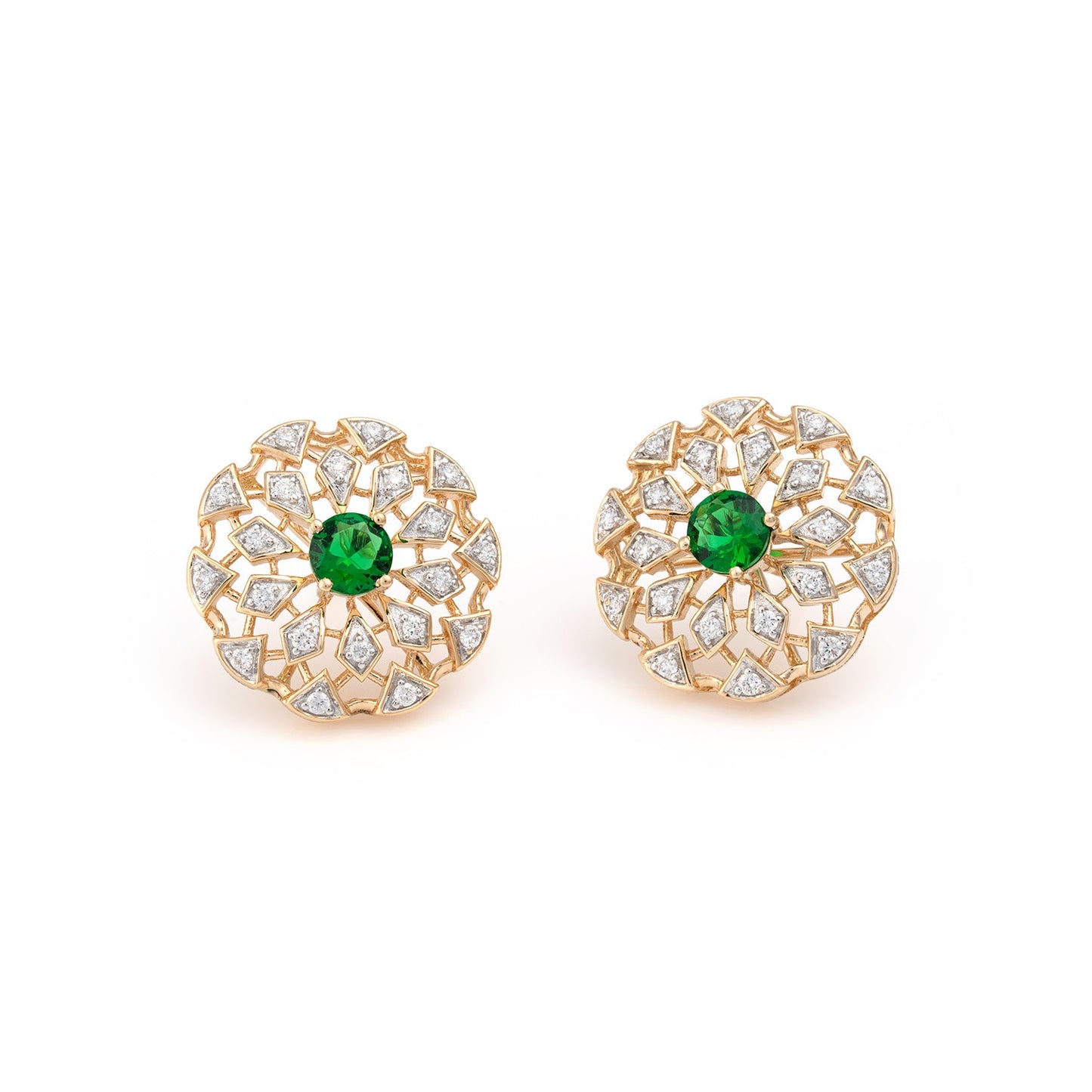 Emerald Starburst Earrings