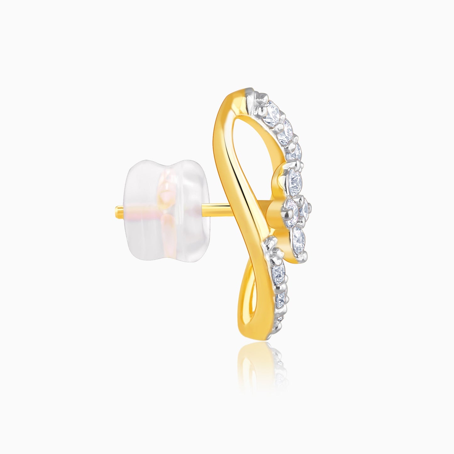 Gold Pear Elegance Diamond Earrings
