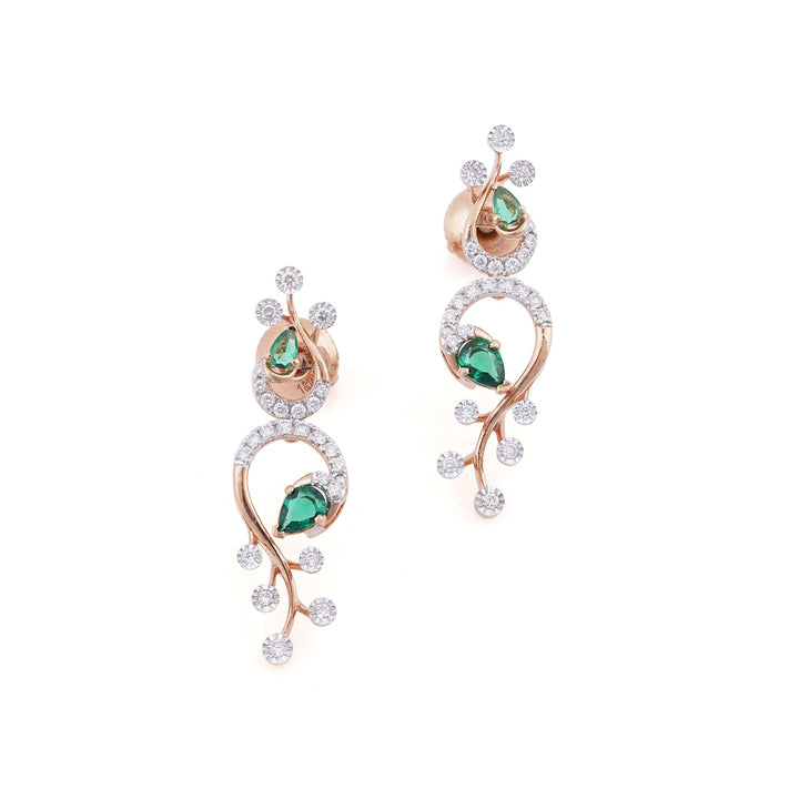 Emerald Vine Earrings
