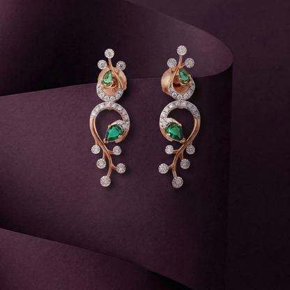 Emerald Vine Earrings