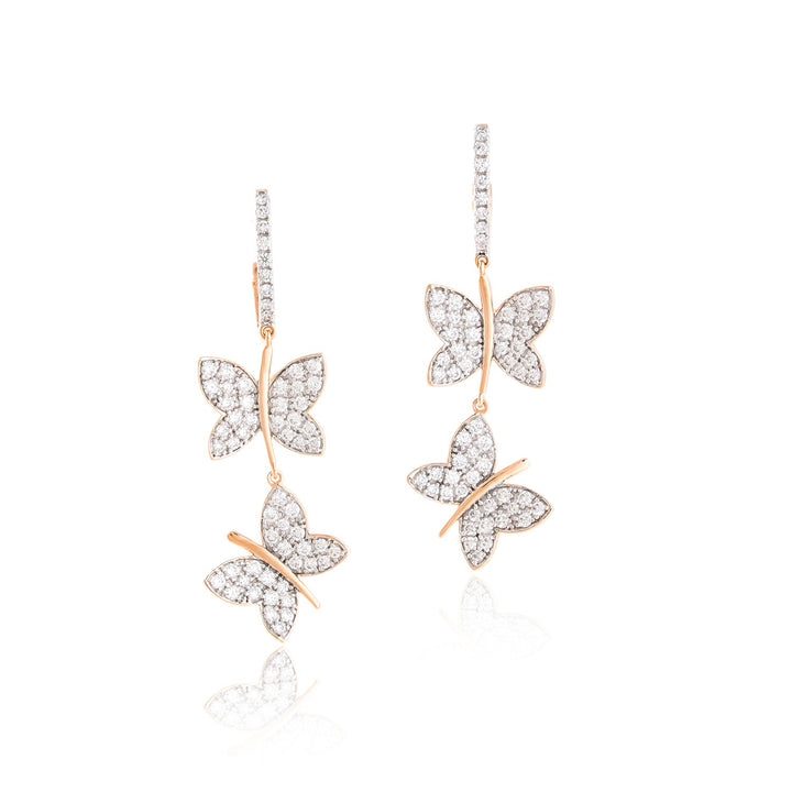 Butterfly Drop Hoops