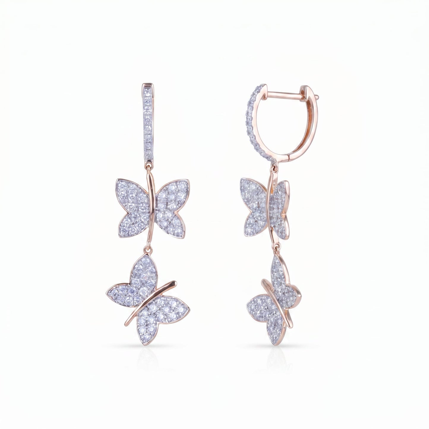 Butterfly Drop Hoops