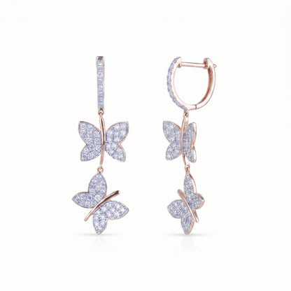 Butterfly Drop Hoops