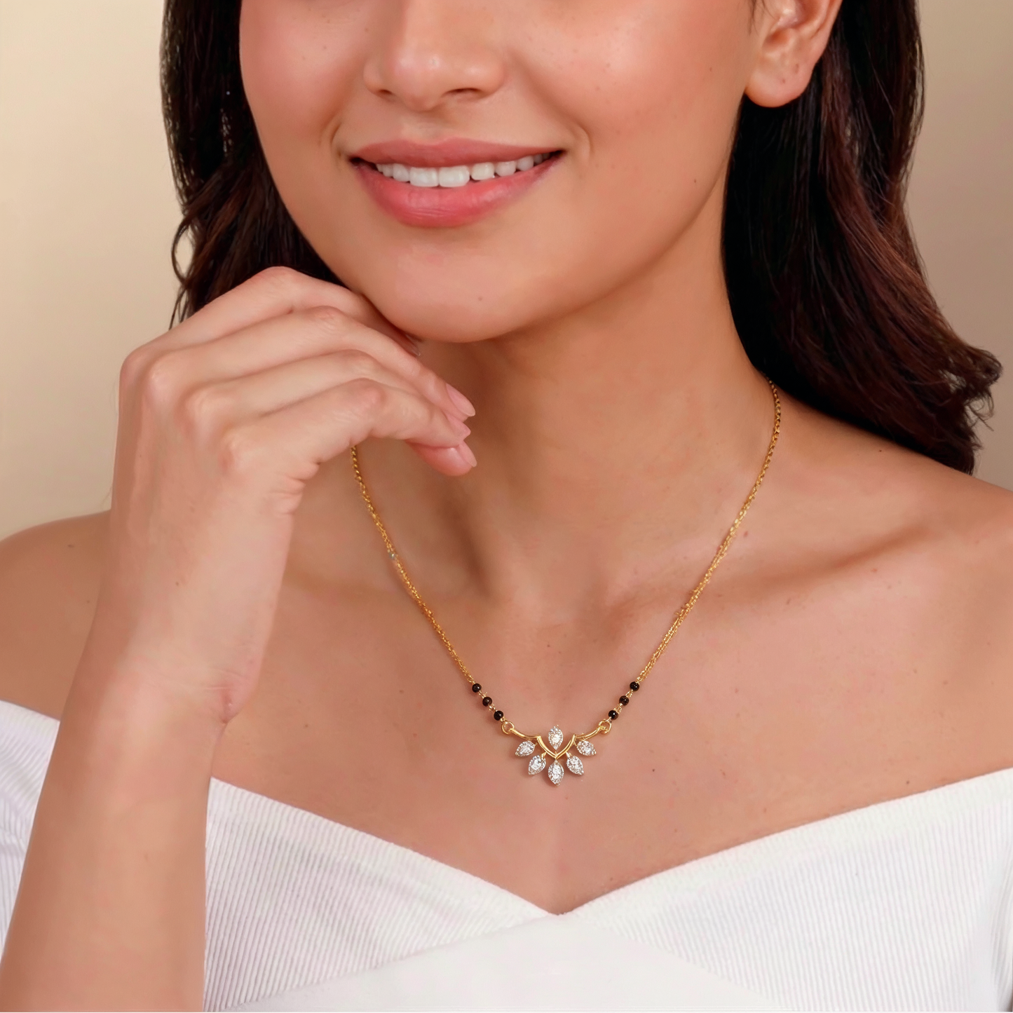 Gold Mellow Diamond Mangalsutra