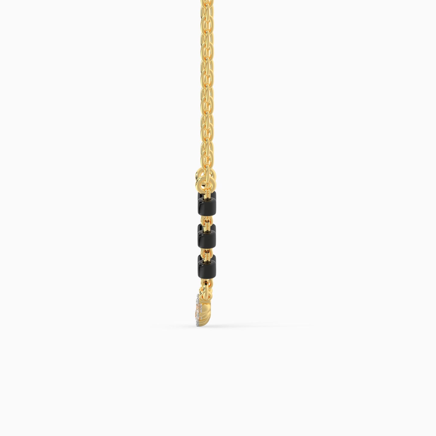Gold Classic Brilliant Diamond Mangalsutra