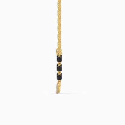 Gold Classic Brilliant Diamond Mangalsutra