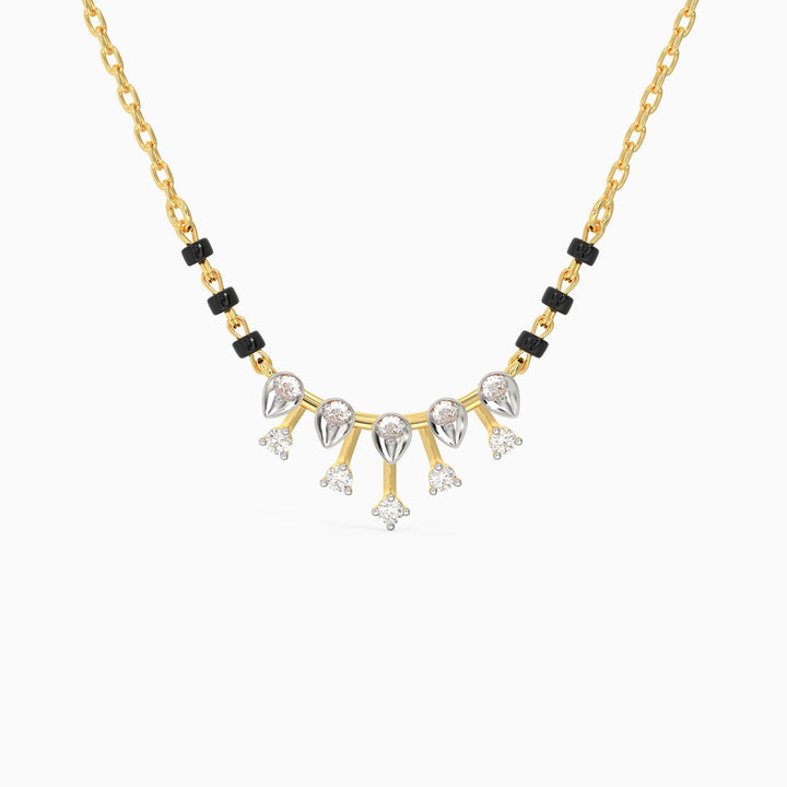 Gold Stilla Diamond Mangalsutra