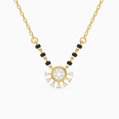 Gold Elan Diamond Mangalsutra