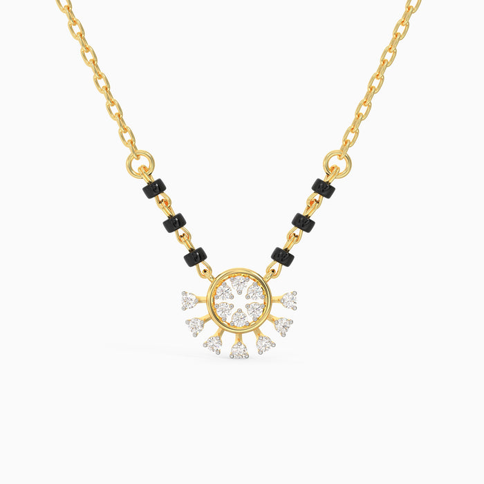 Gold Elan Diamond Mangalsutra