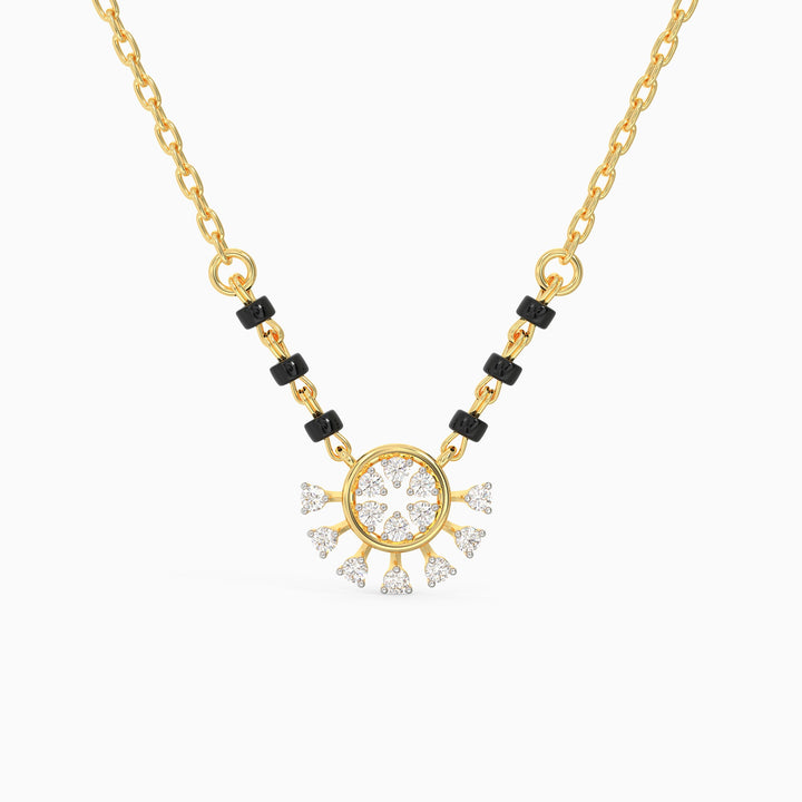 Gold Elan Diamond Mangalsutra