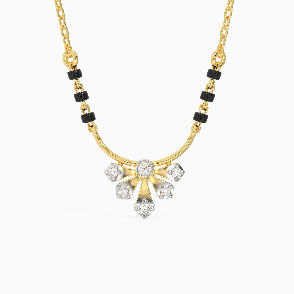 Gold Gleam Diamond Mangalsutra