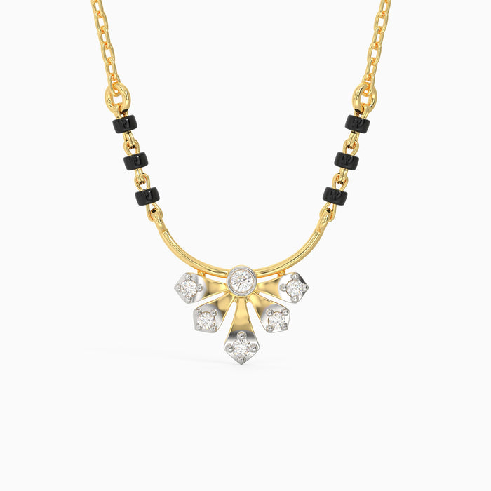 Gold Gleam Diamond Mangalsutra